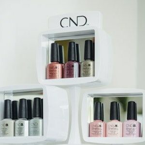 Auswahl CND Nagellack im Kosmetikstudio Sendling